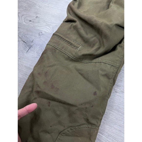 Vintage Military Overalls S Green Air Crewmen Insulated Bibs Carter Aramid - Picture 7 of 14